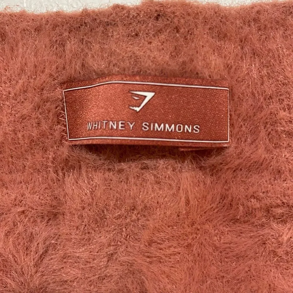 Gymshark Whitney Simmons Fuzzy Lounge Shorts Pink Size Medium